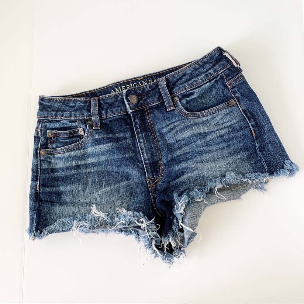 American Eagle Hi Rise Festival Cut Off Shorts